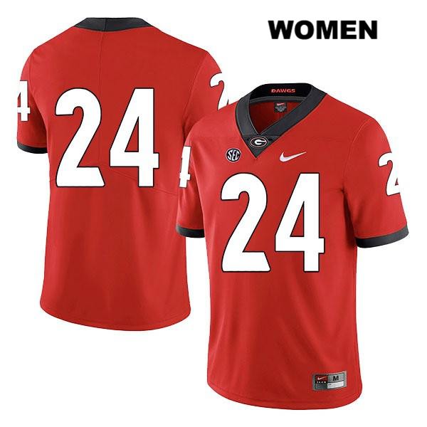 Georgia Bulldogs Women's Matthew Brown #24 NCAA No Name Legend Authentic Red Nike Stitched College Football Jersey GTK2756VW